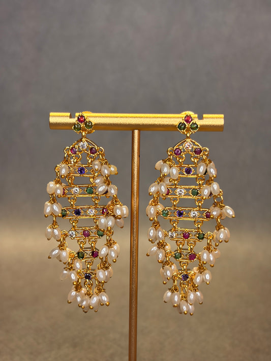 Pearl Chandelier Earrings MJ193