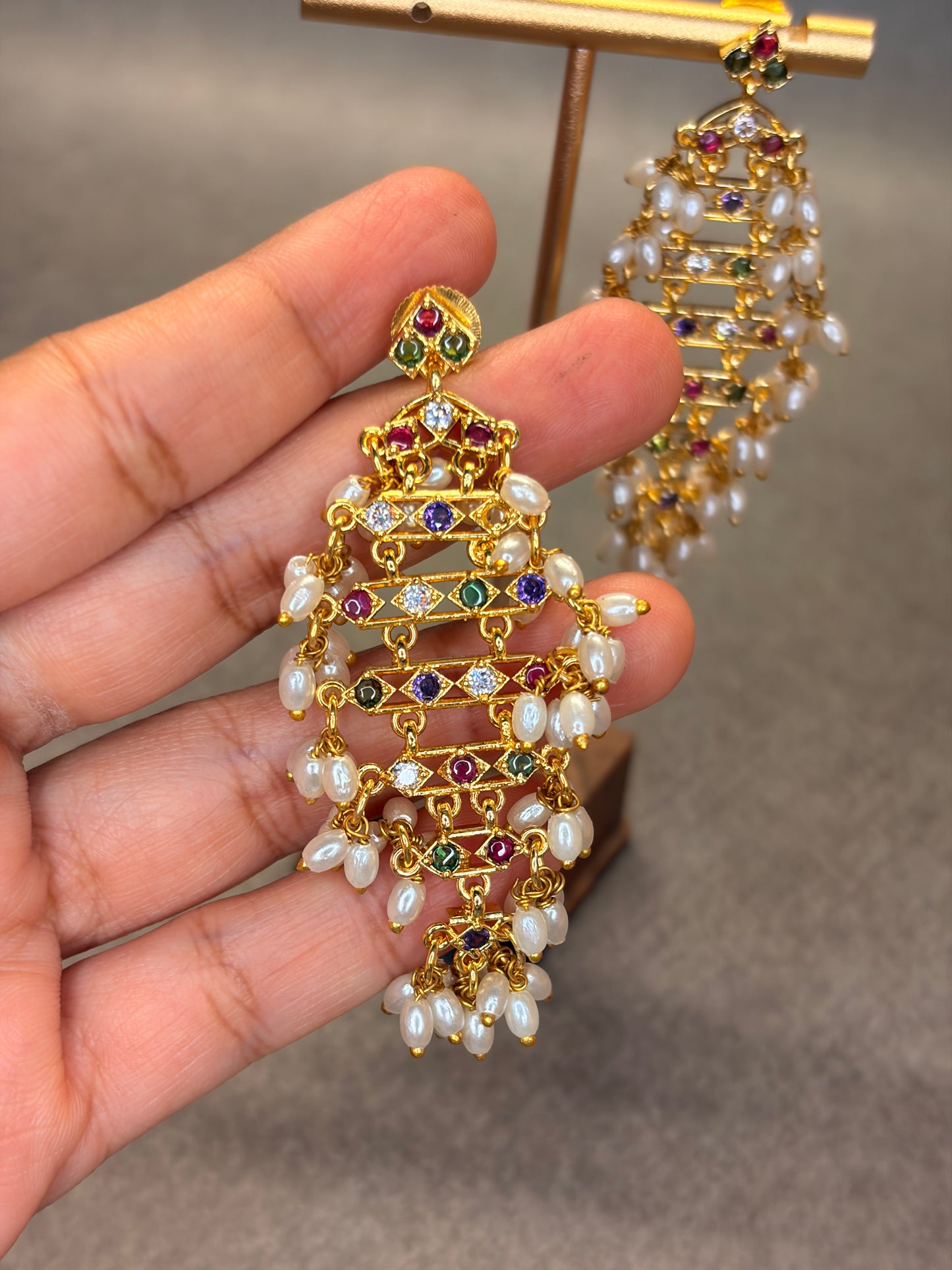 Pearl Chandelier Earrings MJ193