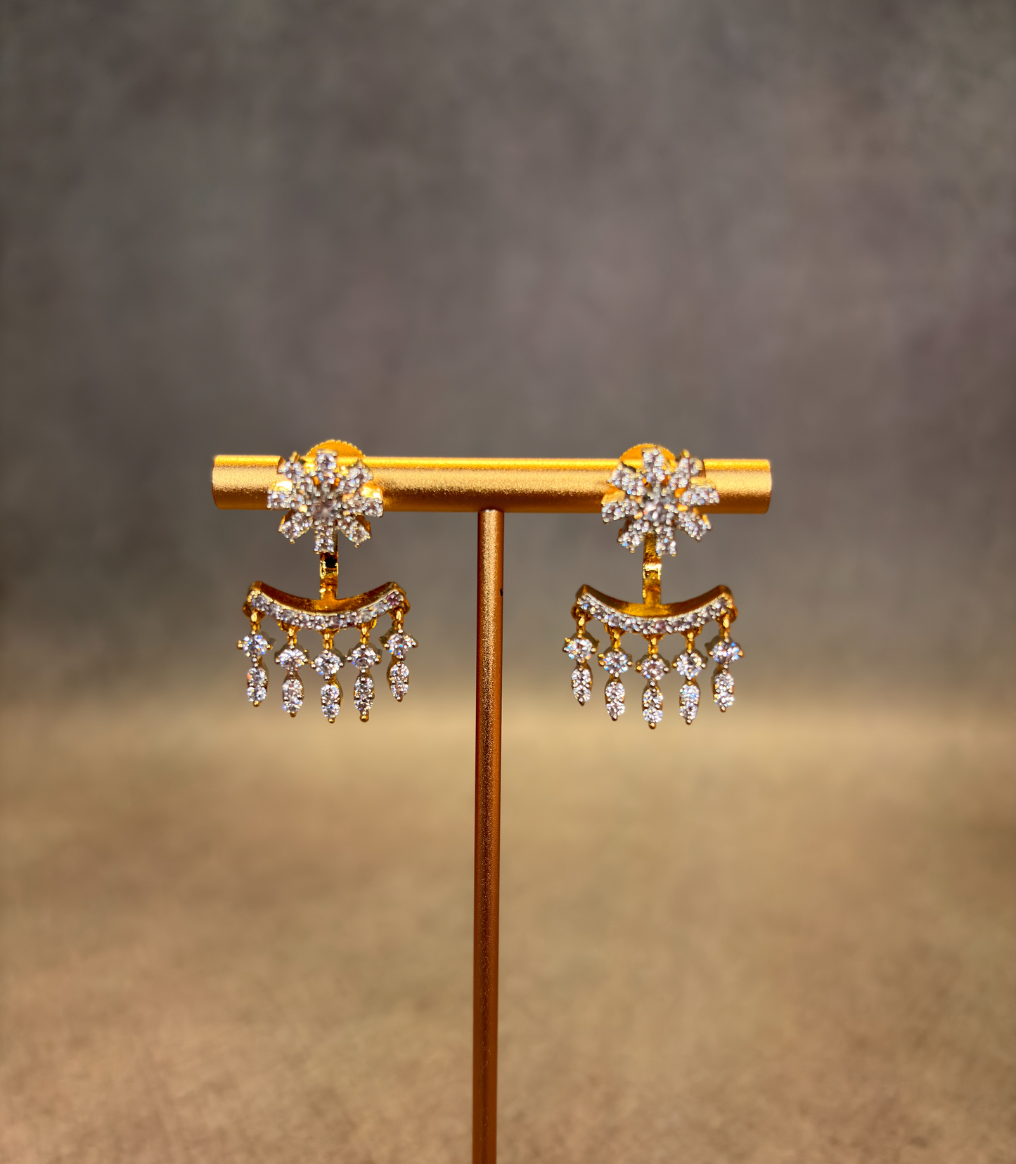 Detachable Dangler AD Stud Earrings MJ197