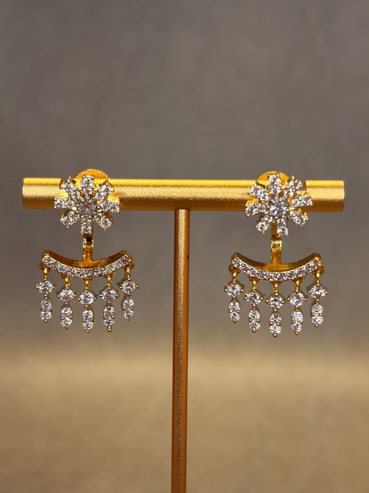 Detachable Dangler AD Stud Earrings MJ197