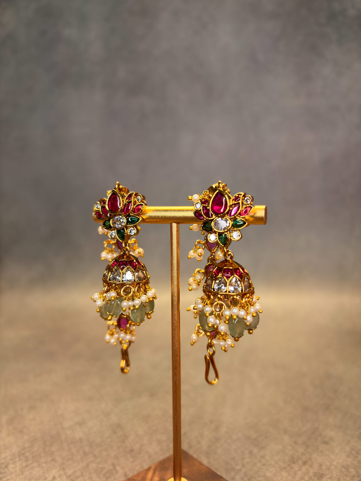 Kemp Jhumka Earrings with Mattal MJ198