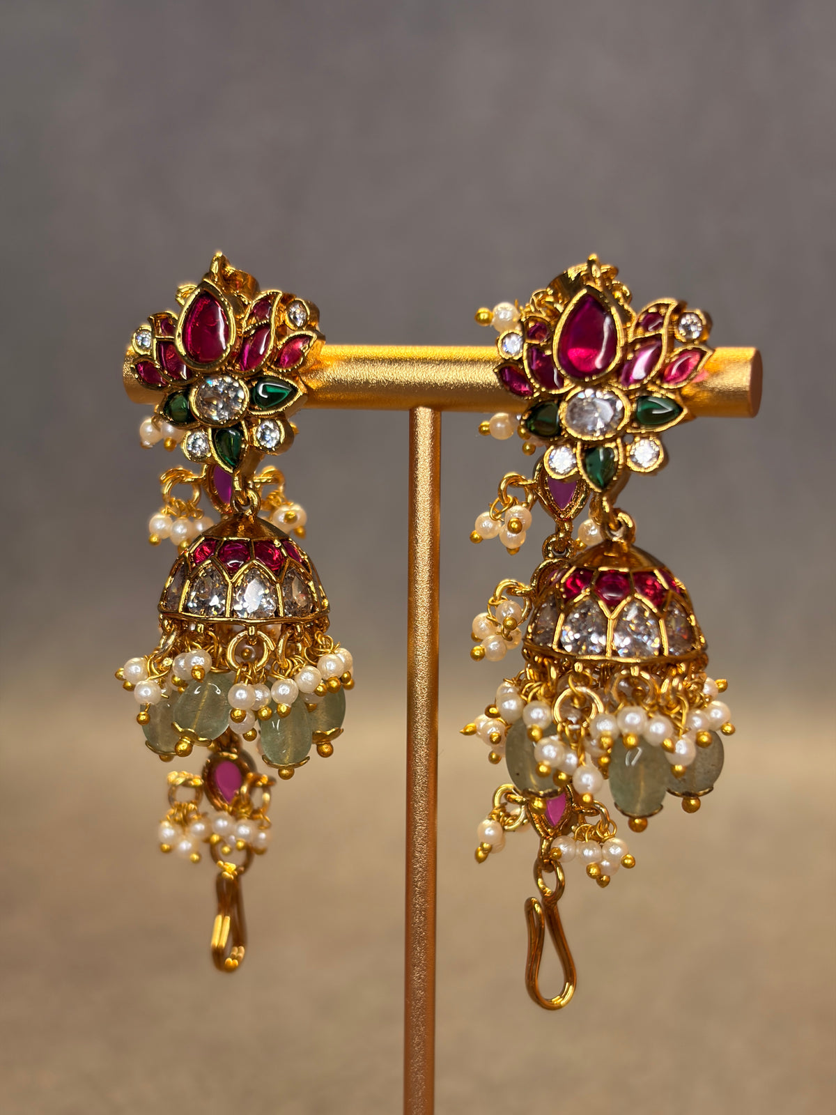 Kemp Jhumka Earrings with Mattal MJ198